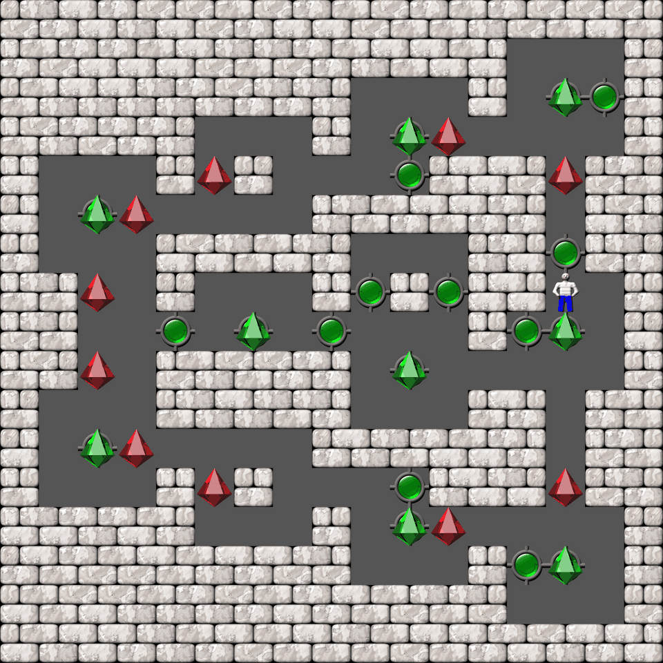 Sokoban Bugs550 collection level 62